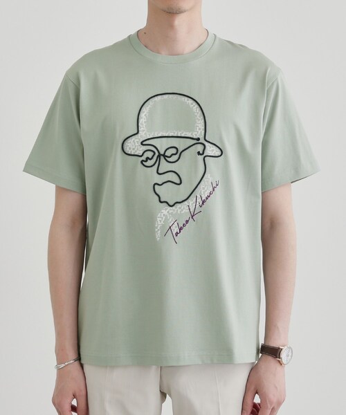 TAKEO KIKUCHI（タケオキクチ）の「【Sサイズ～】フェイスロープ刺繍 天竺Tシャツ（Tシャツ/カットソー・メンズ・ホワイト/ブラック/オリーブ/ネイビー/ブラウン系その他・01/02/03/04）」の7枚目の写真