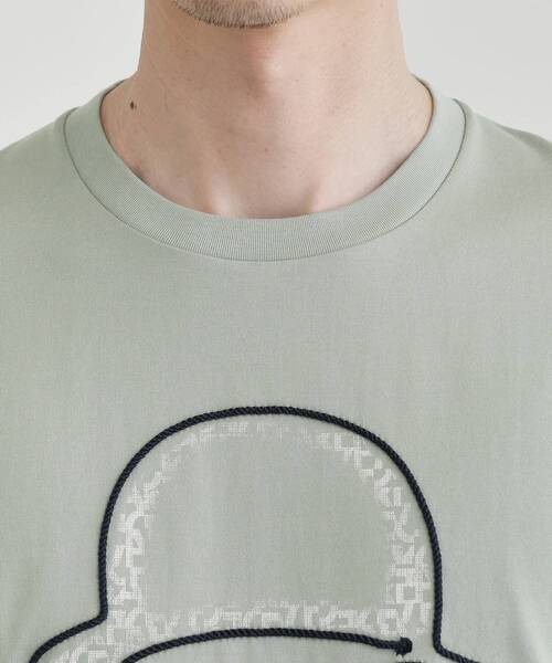 TAKEO KIKUCHI（タケオキクチ）の「【Sサイズ～】フェイスロープ刺繍 天竺Tシャツ（Tシャツ/カットソー・メンズ・ホワイト/ブラック/オリーブ/ネイビー/ブラウン系その他・01/02/03/04）」の10枚目の写真