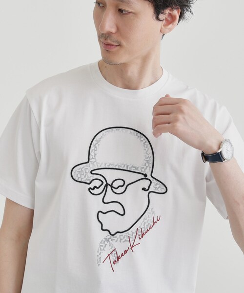 TAKEO KIKUCHI（タケオキクチ）の「【Sサイズ～】フェイスロープ刺繍 天竺Tシャツ（Tシャツ/カットソー・メンズ・ホワイト/ブラック/オリーブ/ネイビー/ブラウン系その他・01/02/03/04）」の13枚目の写真