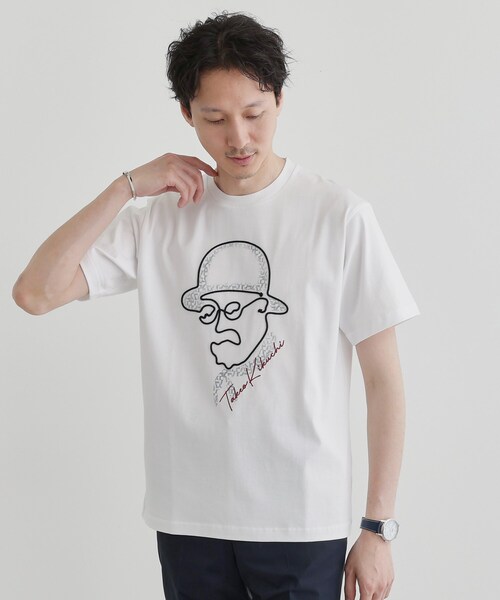 TAKEO KIKUCHI（タケオキクチ）の「【Sサイズ～】フェイスロープ刺繍 天竺Tシャツ（Tシャツ/カットソー・メンズ・ホワイト/ブラック/オリーブ/ネイビー/ブラウン系その他・01/02/03/04）」の14枚目の写真