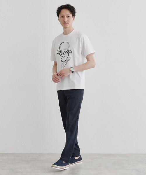 TAKEO KIKUCHI（タケオキクチ）の「【Sサイズ～】フェイスロープ刺繍 天竺Tシャツ（Tシャツ/カットソー・メンズ・ホワイト/ブラック/オリーブ/ネイビー/ブラウン系その他・01/02/03/04）」の15枚目の写真