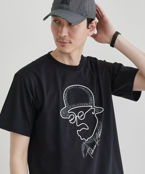 TAKEO KIKUCHI（タケオキクチ）の「【Sサイズ～】フェイスロープ刺繍 天竺Tシャツ（Tシャツ/カットソー・メンズ・ホワイト/ブラック/オリーブ/ネイビー/ブラウン系その他・01/02/03/04）」の17枚目の写真