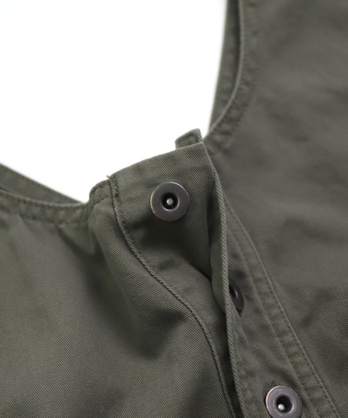 Brocante（ブロカント）の「[Brocante / ブロカント] パウダースノー20/10ツイル トラヴァイユサロペット（サロペット/オーバーオール・レディース・オリーブ/ブラック・2）」の17枚目の写真