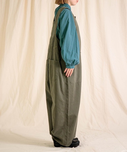 【新品未使用タグ付】【BROCANTE】トラヴァイユ サロペット Brocante / ブロカント] パウダースノー20/10ツイル トラヴァイユ