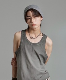 Chikashitsu +（チカシツプラス）の「【Chikashitsu +】multi studs beanie / 【チカシツプラス】マルチスタッズニット帽子（ニットキャップ/ビーニー）」
