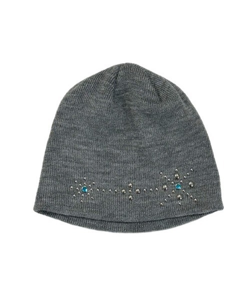 Chikashitsu +(チカシツプラス)の「【Chikashitsu +】multi studs beanie / 【チカシツプラス】マルチスタッズニット帽子(ニットキャップ/ビーニー・メンズ・グレー/ブラック/ホワイト・ONE SIZE)」の7枚目の写真