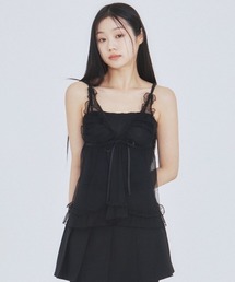 not your rose トップス ブラック サナトップ (Black) - Not your rose | 60% - アジア