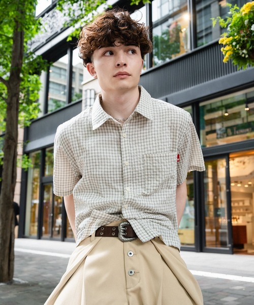 CROPPED OVERSIZED CHECK SHIRT／クロップドアソートチェック