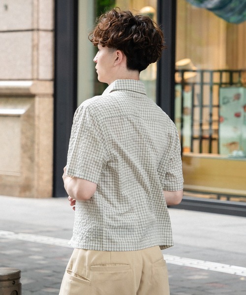 CROPPED OVERSIZED CHECK SHIRT／クロップドアソートチェック