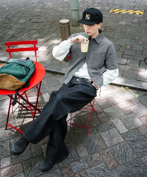 CROPPED OVERSIZED CHECK SHIRT／クロップドアソートチェック