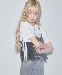 MSGirl（エムエスジーガール）の「サイドライン　レースキャミ（キャミソール）」