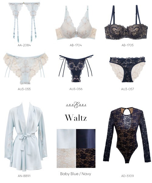 ANNEBRA（アンブラ）の「Waltz レースボディスーツ/テディ（Tシャツ/カットソー・レディース・ライトブルー/ネイビー・M/L）」の11枚目の写真