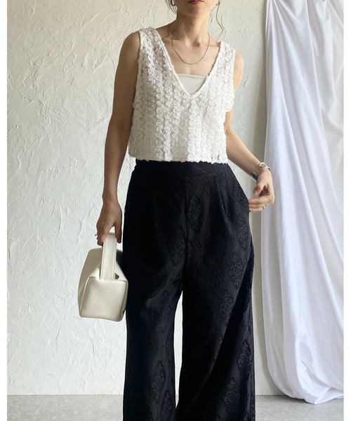 ネット完売品♡BeBeoD べベッド　ジャガードフリルカラーベスト BéBéoD