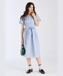新品 To★b.by agnes b. ストライプフリルワンピース 新品 To☆b.by agnes b. ストライプフリルワンピース