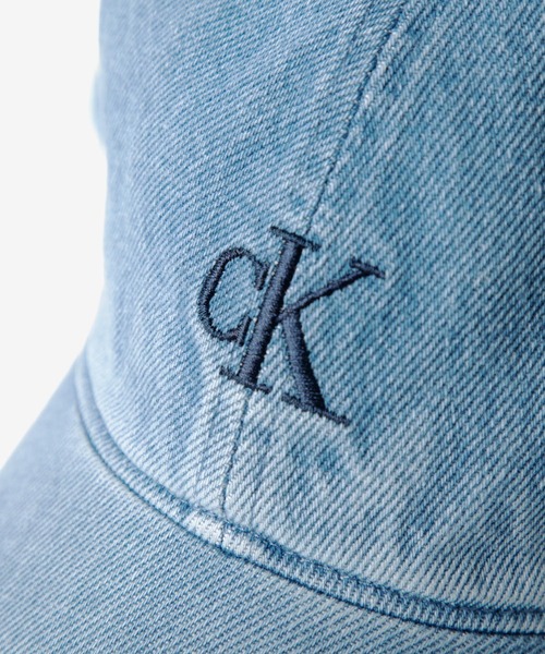 Calvin Klein SMALL MONOGRAM BASEBALL DENIM CAP カルバン