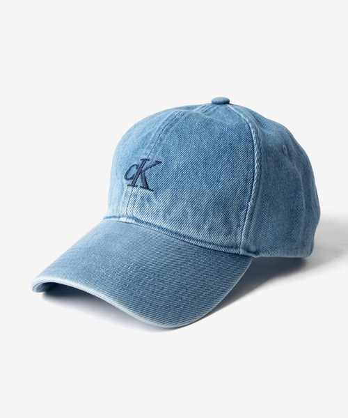 Calvin Klein SMALL MONOGRAM BASEBALL DENIM CAP カルバン