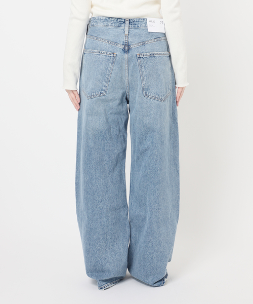 AGOLDE(エーゴールドイー)の「【AGOLDE / エーゴールドイー】VANA FOLD JEAN IN MANTRA:デニム(デニムパンツ・レディース・サックスブルー・27cm/26cm/25cm)」の9枚目の写真