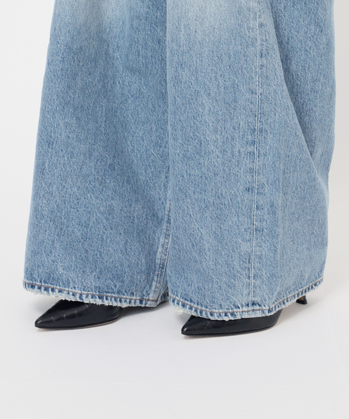 AGOLDE(エーゴールドイー)の「【AGOLDE / エーゴールドイー】VANA FOLD JEAN IN MANTRA:デニム(デニムパンツ・レディース・サックスブルー・27cm/26cm/25cm)」の12枚目の写真