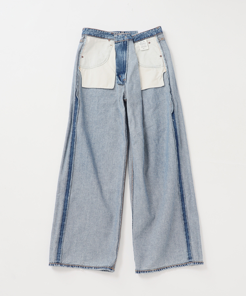 AGOLDE(エーゴールドイー)の「【AGOLDE / エーゴールドイー】VANA FOLD JEAN IN MANTRA:デニム(デニムパンツ・レディース・サックスブルー・27cm/26cm/25cm)」の18枚目の写真