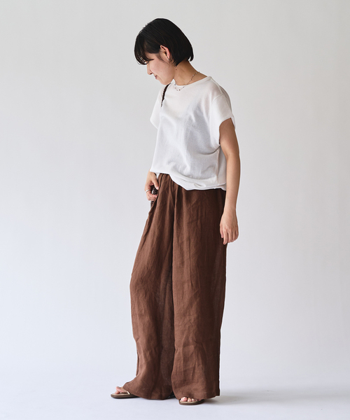 RESET】オーガニックコットン混 ブラキャミソール（ブラウン、ミント