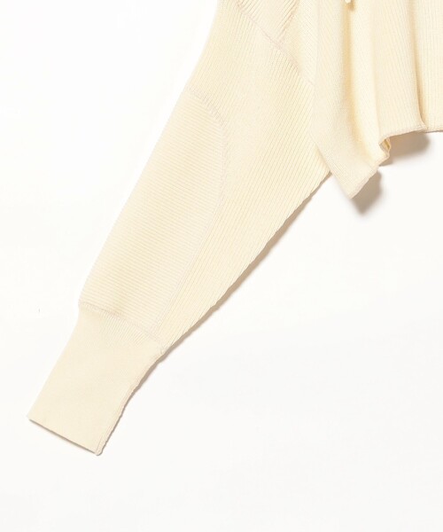 BEAMS BOY（ビームスボーイ）の「ミリタリー ショート プルオーバー（ニット/セーター・レディース・ホワイト系その他7/ダークブラウン/ネイビー・ONE SIZE）」の5枚目の写真