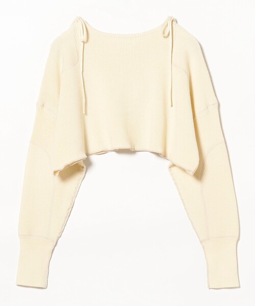 BEAMS BOY（ビームスボーイ）の「ミリタリー ショート プルオーバー（ニット/セーター・レディース・ホワイト系その他7/ダークブラウン/ネイビー・ONE SIZE）」の7枚目の写真