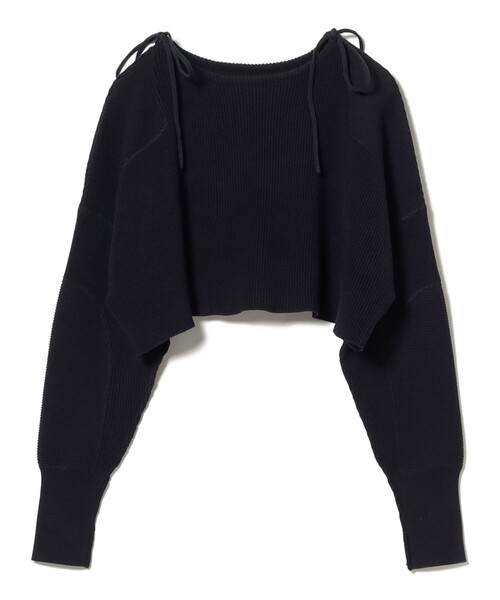 BEAMS BOY（ビームスボーイ）の「ミリタリー ショート プルオーバー（ニット/セーター・レディース・ホワイト系その他7/ダークブラウン/ネイビー・ONE SIZE）」の12枚目の写真