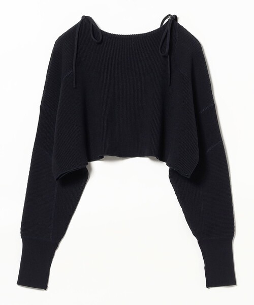 BEAMS BOY（ビームスボーイ）の「ミリタリー ショート プルオーバー（ニット/セーター・レディース・ホワイト系その他7/ダークブラウン/ネイビー・ONE SIZE）」の13枚目の写真