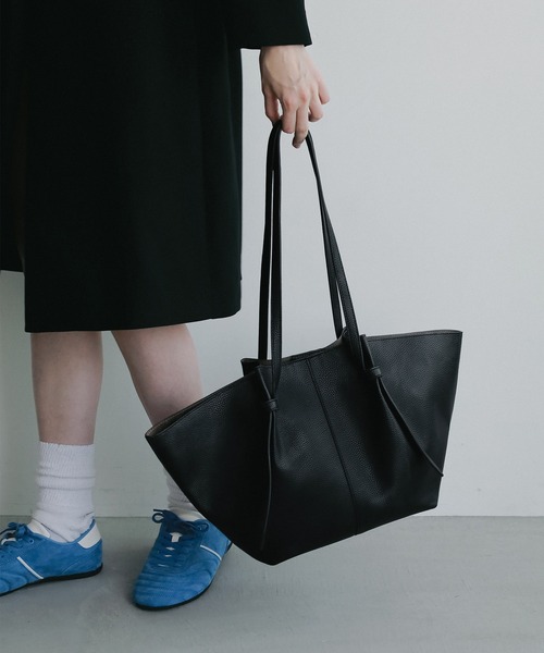 ▶◀*.゜♡MIKI▶◀*.゜♡　トリプルエッグバッグ　超BIG ベルト付 ZOZO限定】Tie handle big tote bag / タイハンドルビッグトート