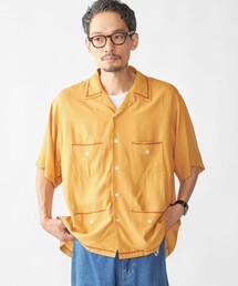 Priority 刺繍入りイエローシャツ カラーブロック刺繍入りTシャツ - イエロー | ZARA Japan / 日本