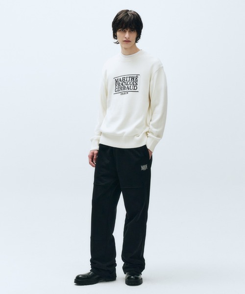 人気新作【MARITHE】CLASSIC LOGO SWEAT PANTS★男女兼用 CLASSIC LOGO SWEATPANTS（スウェットパンツ）｜MARITHE +