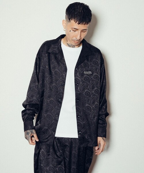 Subciety（サブサエティ）の「Paisley open collar L/S shirt（シャツ/ブラウス・メンズ・バーガンディー/ネイビー/ブラック・SMALL/MEDIUM/LARGE/X-LARGE）」の20枚目の写真