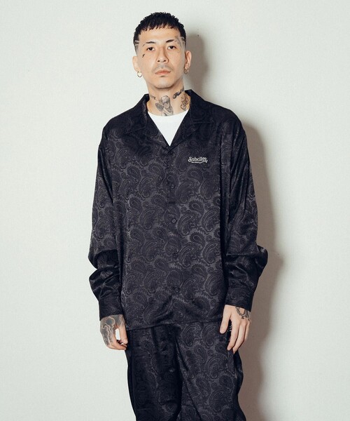 Subciety（サブサエティ）の「Paisley open collar L/S shirt（シャツ/ブラウス・メンズ・バーガンディー/ネイビー/ブラック・SMALL/MEDIUM/LARGE/X-LARGE）」の21枚目の写真