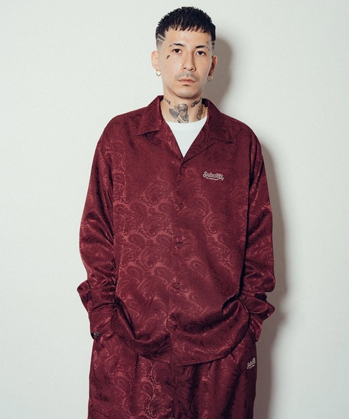 Subciety（サブサエティ）の「Paisley open collar L/S shirt（シャツ/ブラウス・メンズ・バーガンディー/ネイビー/ブラック・SMALL/MEDIUM/LARGE/X-LARGE）」の12枚目の写真