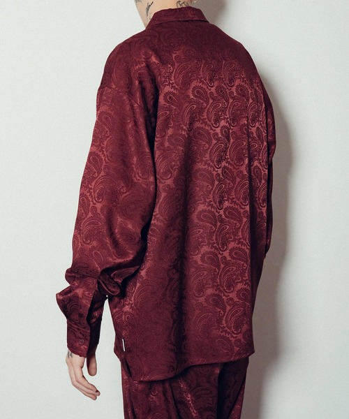 Subciety（サブサエティ）の「Paisley open collar L/S shirt（シャツ/ブラウス・メンズ・バーガンディー/ネイビー/ブラック・SMALL/MEDIUM/LARGE/X-LARGE）」の13枚目の写真