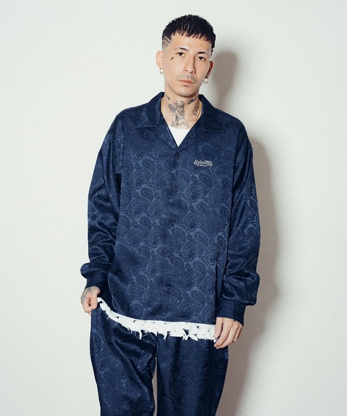 Subciety（サブサエティ）の「Paisley open collar L/S shirt（シャツ/ブラウス・メンズ・バーガンディー/ネイビー/ブラック・SMALL/MEDIUM/LARGE/X-LARGE）」の16枚目の写真