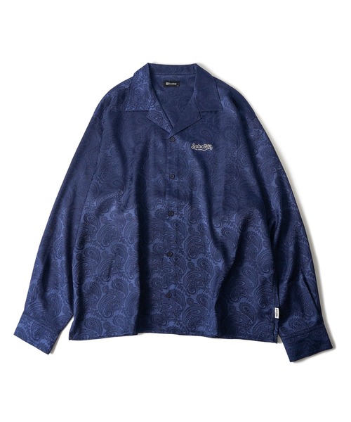 Subciety（サブサエティ）の「Paisley open collar L/S shirt（シャツ/ブラウス・メンズ・バーガンディー/ネイビー/ブラック・SMALL/MEDIUM/LARGE/X-LARGE）」の5枚目の写真