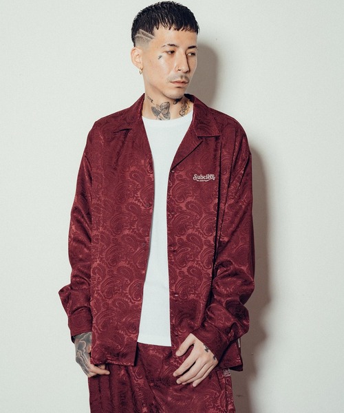 Subciety（サブサエティ）の「Paisley open collar L/S shirt（シャツ/ブラウス・メンズ・バーガンディー/ネイビー/ブラック・SMALL/MEDIUM/LARGE/X-LARGE）」の11枚目の写真
