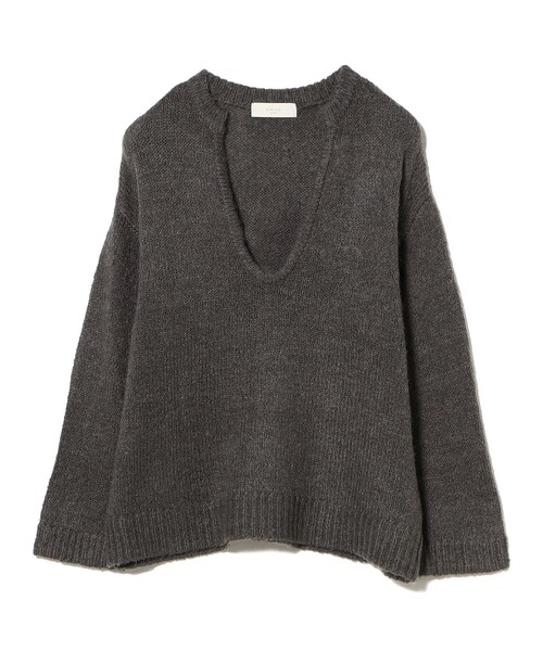B:MING by BEAMS(ビーミングバイビームス)の「ボーダー ロンT × Vネック ニット セット(ニット/セーター・レディース・チャコールグレー/オフホワイト/ダークブラウン・ONE SIZE)」の19枚目の写真
