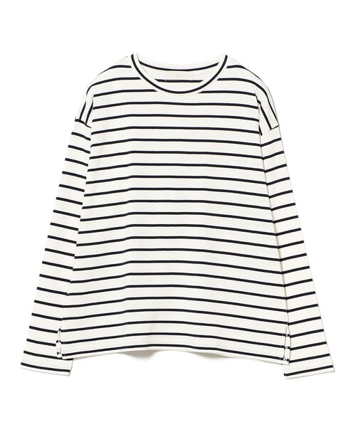 B:MING by BEAMS(ビーミングバイビームス)の「ボーダー ロンT × Vネック ニット セット(ニット/セーター・レディース・チャコールグレー/オフホワイト/ダークブラウン・ONE SIZE)」の22枚目の写真