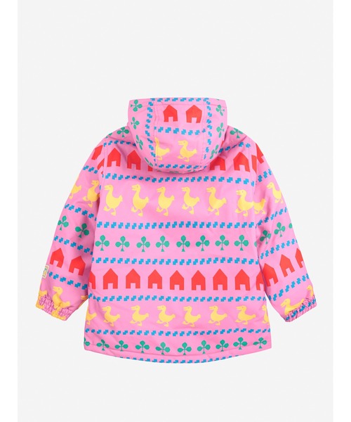 BOBO CHOSES(ボボショーズ)の「Farm all over ski anorak(ダウンジャケット/コート・キッズ・フューシャピンク・4-5YEAR/6-7YEAR/8-9y/10-11y/12-13y/2-3YEAR)」の3枚目の写真