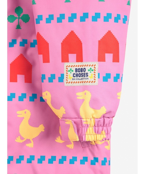 BOBO CHOSES(ボボショーズ)の「Farm all over ski anorak(ダウンジャケット/コート・キッズ・フューシャピンク・4-5YEAR/6-7YEAR/8-9y/10-11y/12-13y/2-3YEAR)」の7枚目の写真