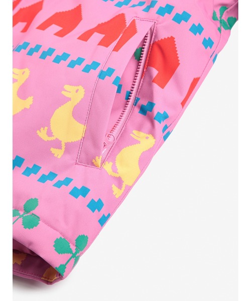 BOBO CHOSES(ボボショーズ)の「Farm all over ski anorak(ダウンジャケット/コート・キッズ・フューシャピンク・4-5YEAR/6-7YEAR/8-9y/10-11y/12-13y/2-3YEAR)」の6枚目の写真
