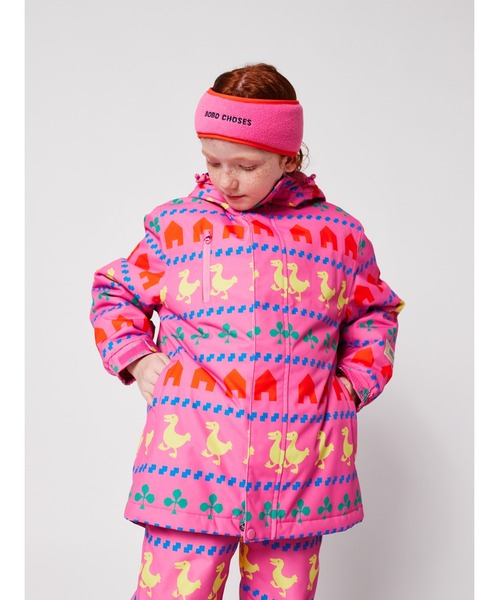 BOBO CHOSES(ボボショーズ)の「Farm all over ski anorak(ダウンジャケット/コート・キッズ・フューシャピンク・4-5YEAR/6-7YEAR/8-9y/10-11y/12-13y/2-3YEAR)」の10枚目の写真