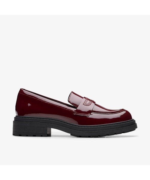 Clarks(クラークス)の「Orinoco3 Edge / オリノコ3エッジ(バーガンディーパテント)(ローファー・レディース・バーガンディー・UK3/UK3.5/UK4/UK4.5/UK5/UK5.5/UK6)」の1枚目の写真