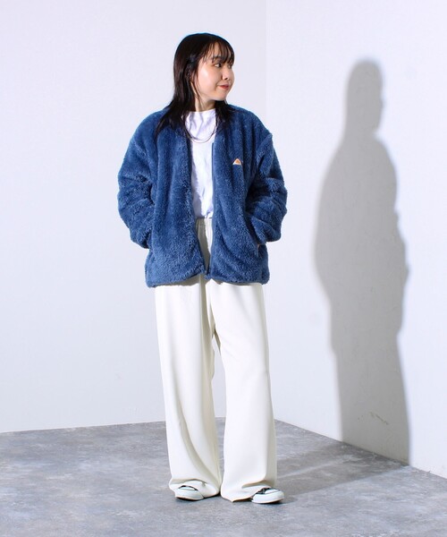 KELTY(ケルティ)の「【KELTY×GLOSTER】別注 シャギーフリース ジップカーディガン(カーディガン/ボレロ・メンズ・ブラック/ブルー/アイボリー・M/L)」の13枚目の写真