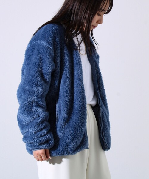 KELTY(ケルティ)の「【KELTY×GLOSTER】別注 シャギーフリース ジップカーディガン(カーディガン/ボレロ・メンズ・ブラック/ブルー/アイボリー・M/L)」の19枚目の写真