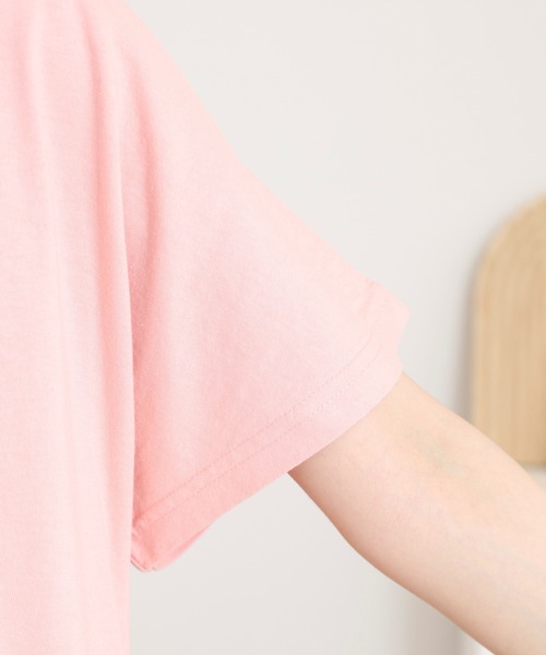 Emago(イマゴ)の「EMAGO ねこアイスクリーム刺繍ドルマンT(Tシャツ/カットソー・レディース・ピンク/ホワイト/チャコールグレー・FREE)」の17枚目の写真