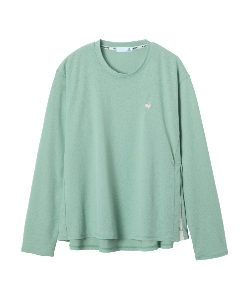 le coq sportif(ルコックスポルティフ)の「【ルコックスポルティフ】吸汗速乾/ストレッチシアーライト長袖Tシャツ(Tシャツ/カットソー・レディース・ブラック/ホワイト/ピンク/ブルー・L/M)」の3枚目の写真