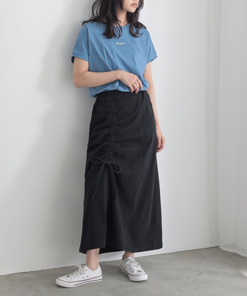 n'OrLABEL（ノアールレーベル）の「『ドロストストレッチデニムスカート』（デニムスカート・レディース・ブラック/ブルー・2/1）」の16枚目の写真